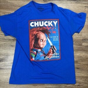 Chucky Blue Graphic T-Shirt‎